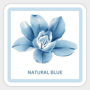 Watercolor natural blue flower Sticker